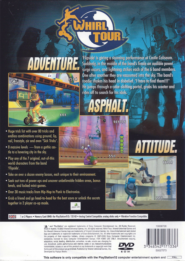 whirl tour ps2 iso